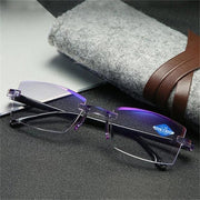 Sapphire High Hardness Anti Blue Light Intelligent Dual Focus Reading Glasses - Libiyi